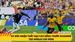 ĐT Đức nhận thất bại cay đắng trước Ecuador tại World Cup 2026